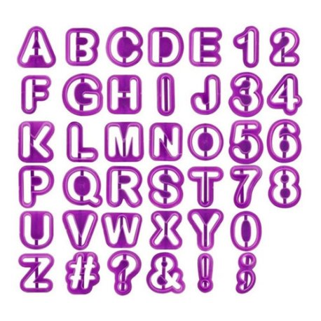 Cortantes Plasticos Letras, Numeros y Simbolos 25mm