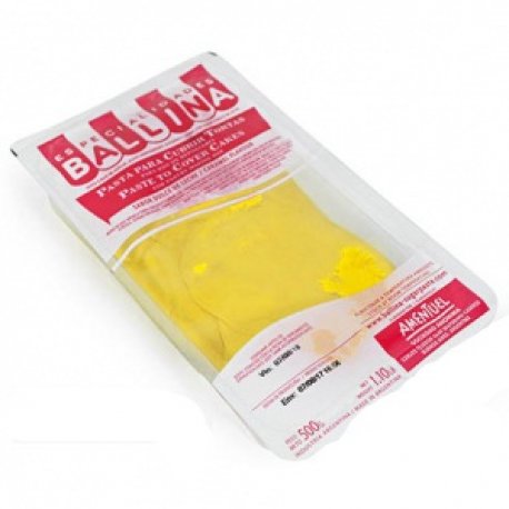 Pasta Ballina Para Cubrir Tortas Color Amarillo Formula H-DDL x 500g