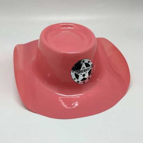 Sombrero Sheriff Rosa x 1u.
