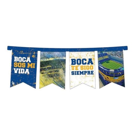 Banderín Cartón Boca Juniors x 1 u.
