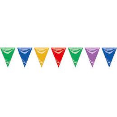 Banderín Multicolor Plástico 3,20 cm x 1m   x 1u.