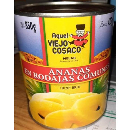 Ananá en Rodajas El Cosaco x 850 gr