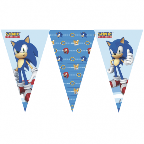 Banderín Triángulos Sonic x 1 u.