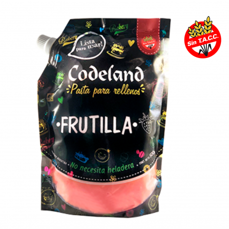 Pasta Relleno Codeland 500 gr - Frutilla