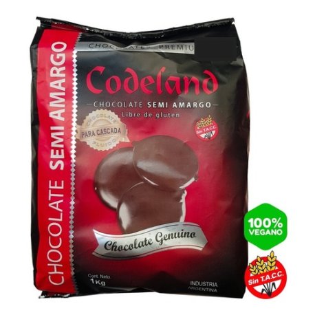 Chocolate Codeland Semiamargo para Cascada x 1 kg.