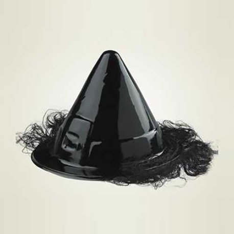 Sombrero Bruja Negro con Pelo