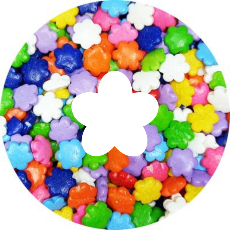 Grana Formitas Pastillaje Decor x 1kg - FLOR MULTICOLOR