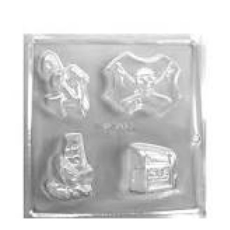 Molde Placa Bombones Pirata x 10 u.