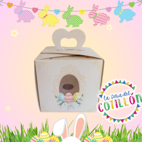 Caja Mini Cubo Huevo Pascuas (9,5x9,5x11) x1u.