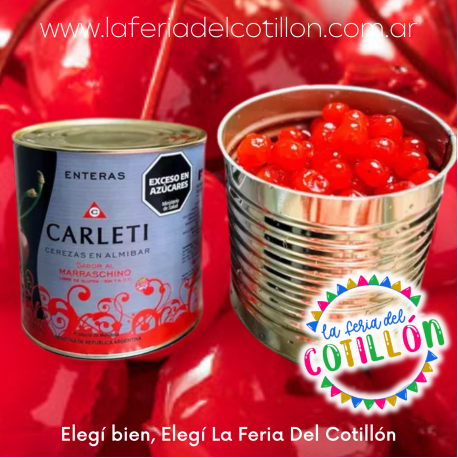 Cerezas Al Marrasquino Enteras Carleti x 3.1 kg