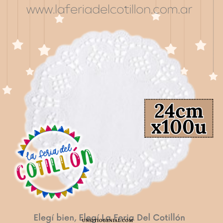 Blonda Papel Calada Nº24 x100 u.