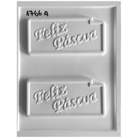Molde Placa Acetato Tableta Feliz Pascua x 3 u.(Plancha175mm x135 mm)