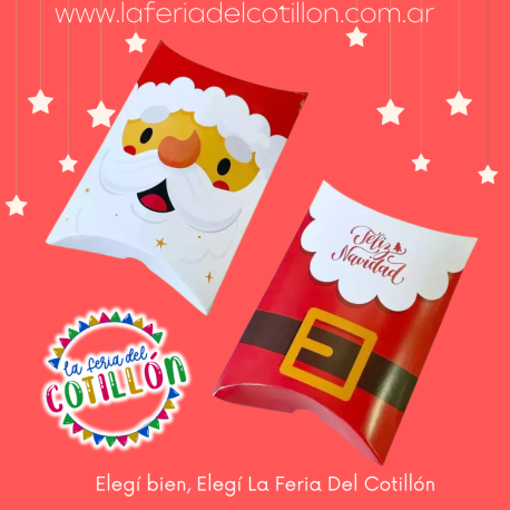 Caja Sobre Almohadita Motivos Navideños x 1u.