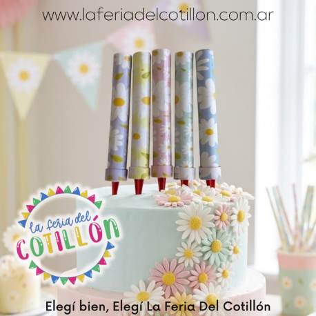 Bengala Flor Margarita x 5 u.