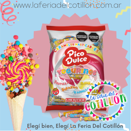 Caramelos Masticables Pico Dulce Yogurines x 500 grs