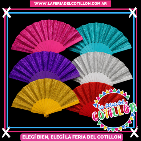 Abanico Gibreado Colores Surtido x 1u.