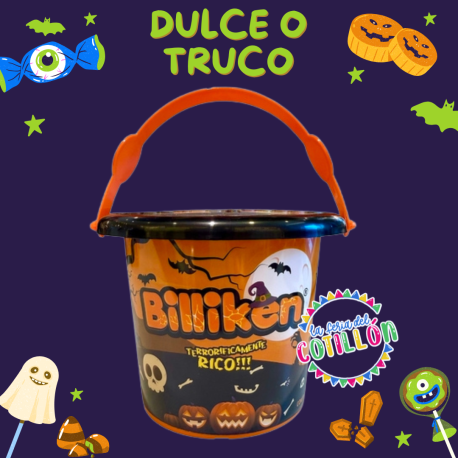 Balde Caramelos Masticables Terror Halloween x 300 grs