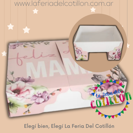 Caja Bandeja Armable Dia de La Madre x 1u. (motivo en stock)