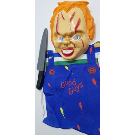 Disfraz Económico Halloween Set Muñeco Maldito (Chucky)