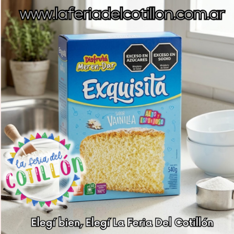 Bizcochuelo  Exquisita  Vainilla x 540 grs.