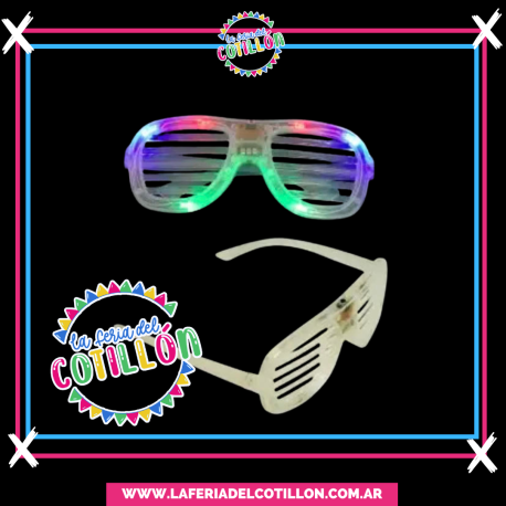 Anteojo Rayado Led Colores Surtidos x1u.