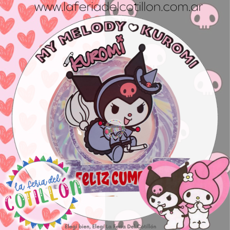 Adorno Pinche Topper Kuromi