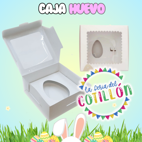Caja Blanca Medio Huevo (12 a l15) x 1u.