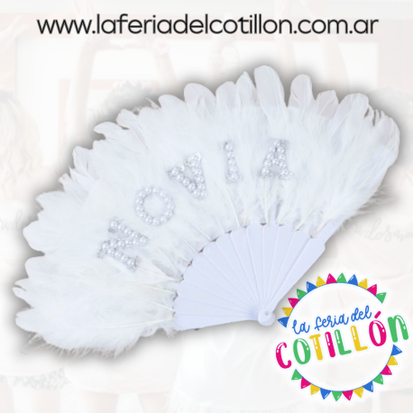Abanico "Novia" Blanco