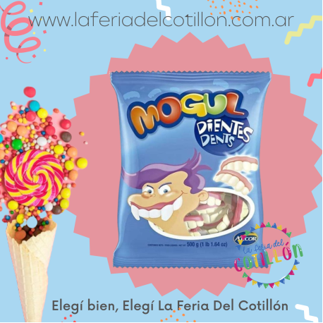 Gomitas Mogul Dientes x 500 grs.