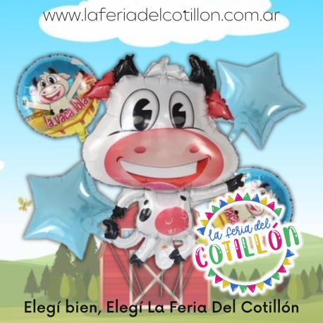 Set 5 Globos Metalizados La Vaca Lola
