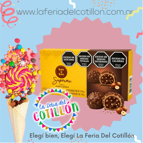 Bombon Bon o Bon Supreme Sabor Avellana x 8 u.