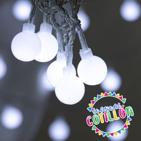 Luces Bolita Blanca 28 leds x 1 u.