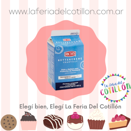 Crema para Batir Rich's Bettercreme CHANTILLY x 453 gr
