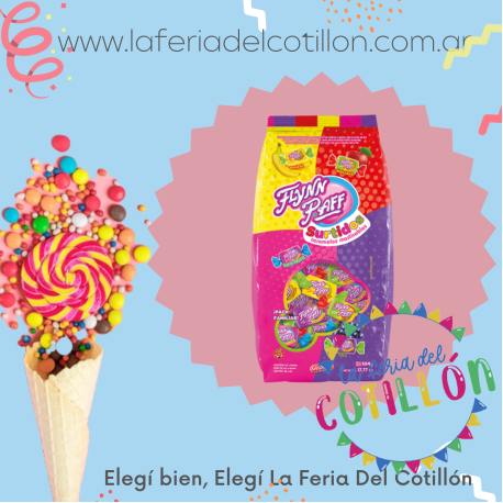 Caramelo Flynn Paff  Masticable x 16 u. - Tutti Frutti ( x 128 grs)