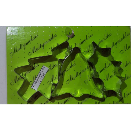 Cortante Metálico Conjunto Navideño (N 40) x 3 u.
