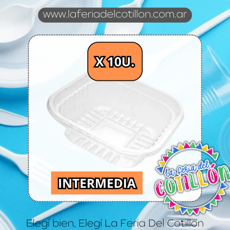 Bandeja Plastica Nº 101 Microonda x 10 u.