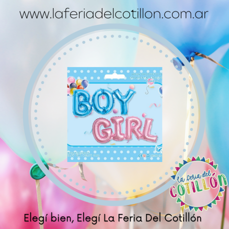 Globo Metalizado Boy-Girl