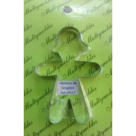 Cortante Metálico Muñeca Jengibre x1