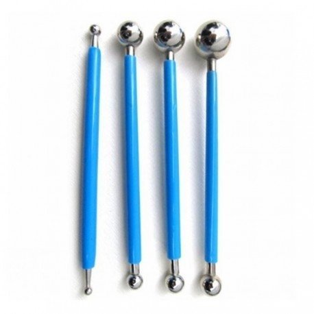Bolillo Metálico Doble Punta x 4u