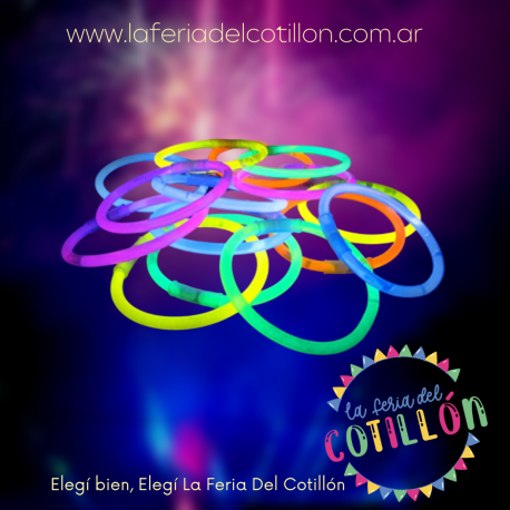 Pulseras Neon x 50 u.
