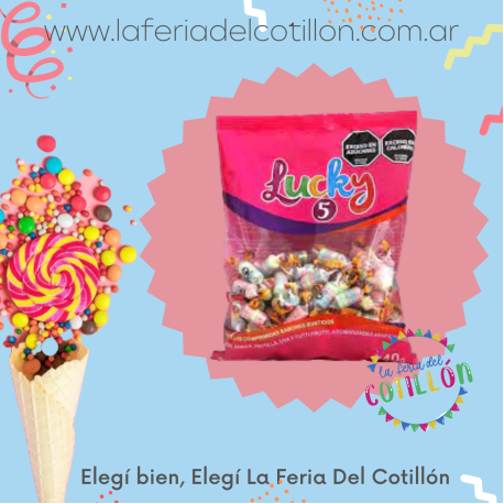 Pastillitas Lucky Mini 5 x 385 grs.