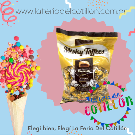 Caramelos Misky Toffees Dulce de Leche x 648 grs