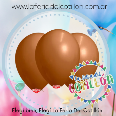 Globo Globby 12" Dulce de Leche x 25u