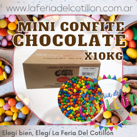 Mini Confites Chocolate Multicolor Palmesano Caja x 11 kgs