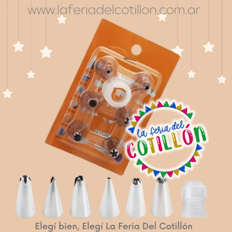 Set 6 Picos Reposteros + Cupla