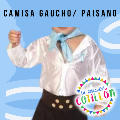 Camisa Blanca Caballero/Gaucho x 1 u.(Talle 6)
