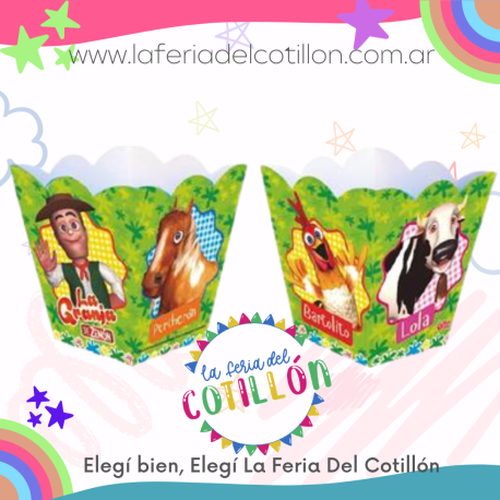 Pochoclera Cajita La Granja de Zenon x 6u