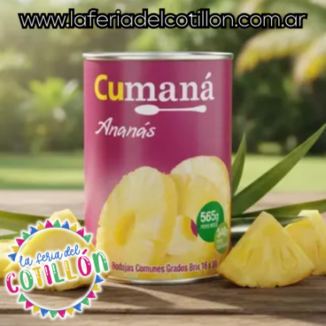 Ananá en Rodajas Cumaná x 565 grs.