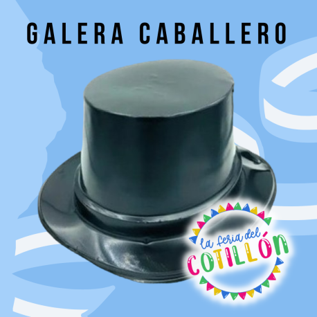Galera Plástica Negra Lisa  x 1 u.