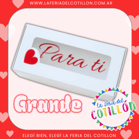 Caja Bombon Visor Para Ti Grande (11x17.5x3.5cm) x 1u.